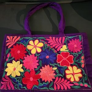 Embroidered purse